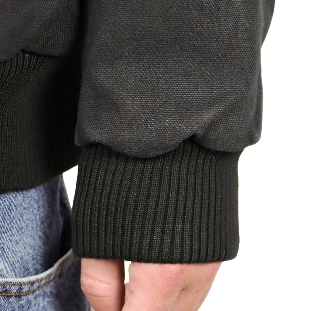 Snapped Work Jacket close-up duck cloth texture - enzyme washed